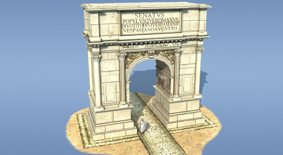 提图斯凯旋门（罗马，1世纪）