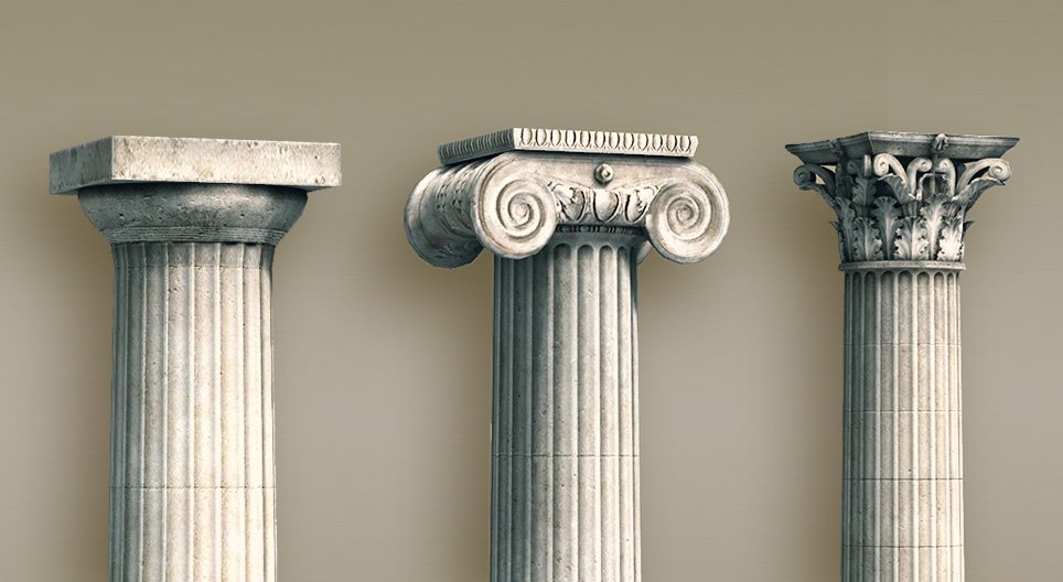 古希腊柱子的类型